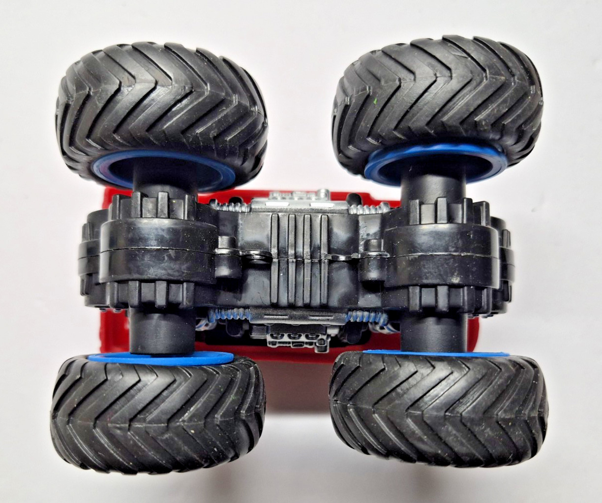 Kid Connection Red Hummer Monster Truck With Blue Rims Friction-Powered