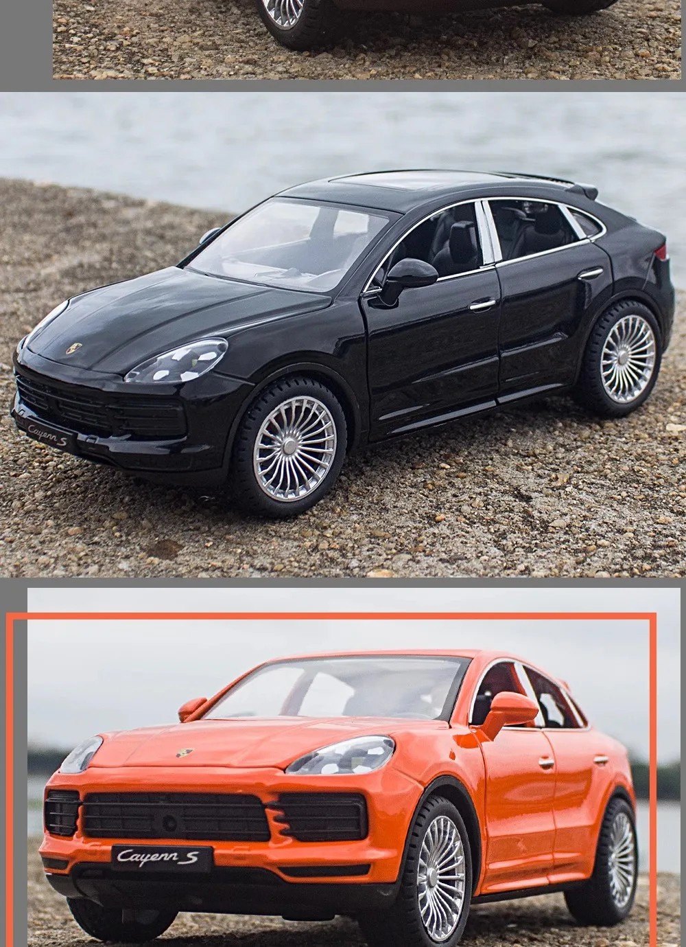 1:24 Porsche Cayenne S Classic Alloy Diecast Car Model Sound Light Collectible