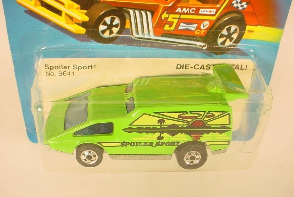 Hot Wheels 1979 Green Spoiler Sport # 9641 (One Large Back Window)