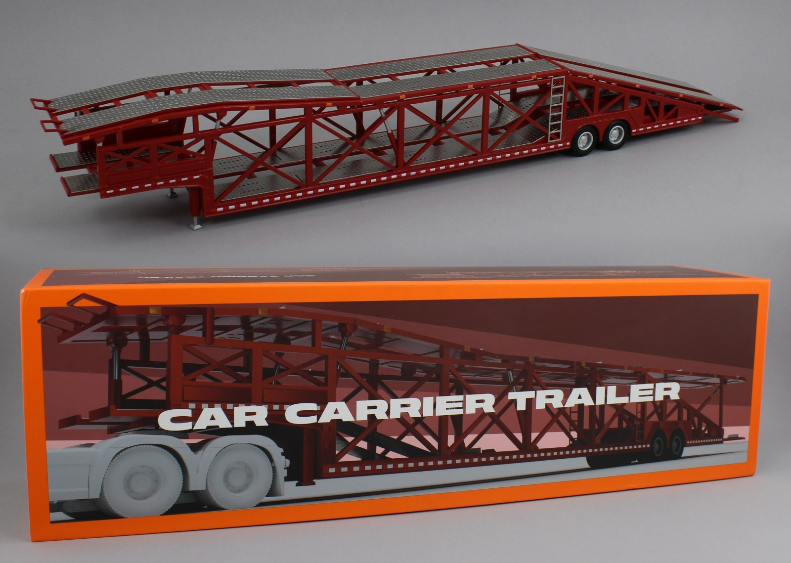 1:64 MOTENLE *RED* Auto Transport Car Carrier Trailer for IXO DCP SPECCAST
