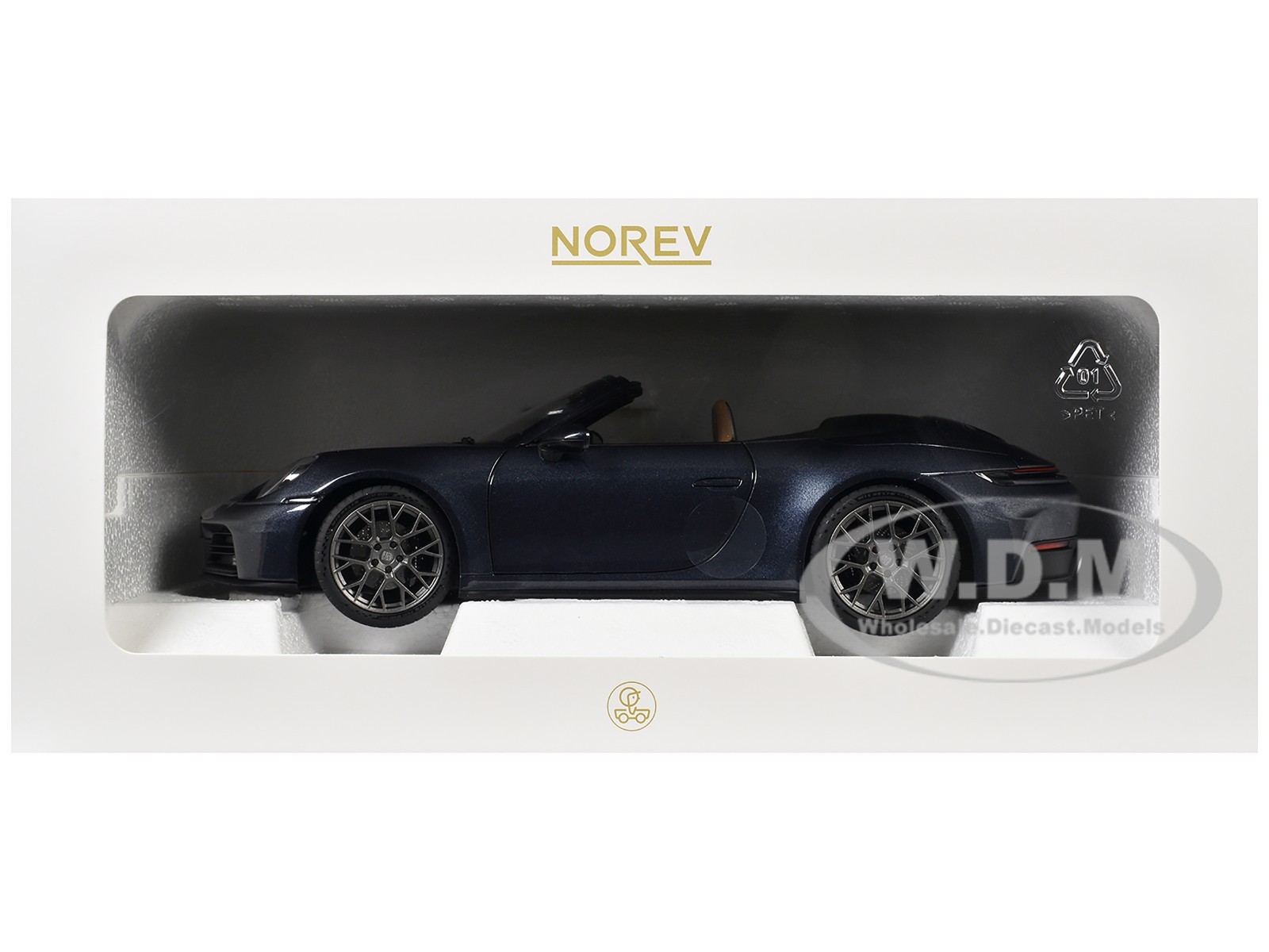 2024 PORSCHE 911 CARRERA S CABRIOLET YACHTING BLUE 1/18 DIECAST BY NOREV 187180