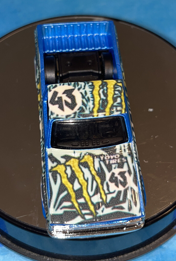Hot wheels ‘83 Chevy Silverado Monster Energy Go Pro Real Riders It’s A Custom