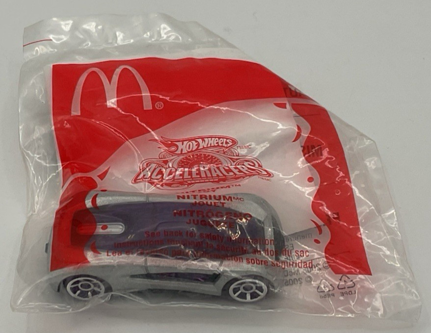 McDonald’s Happy Meal Toy Hot Wheels Acceleracers Nitrium #3 2005 NEW SEALED