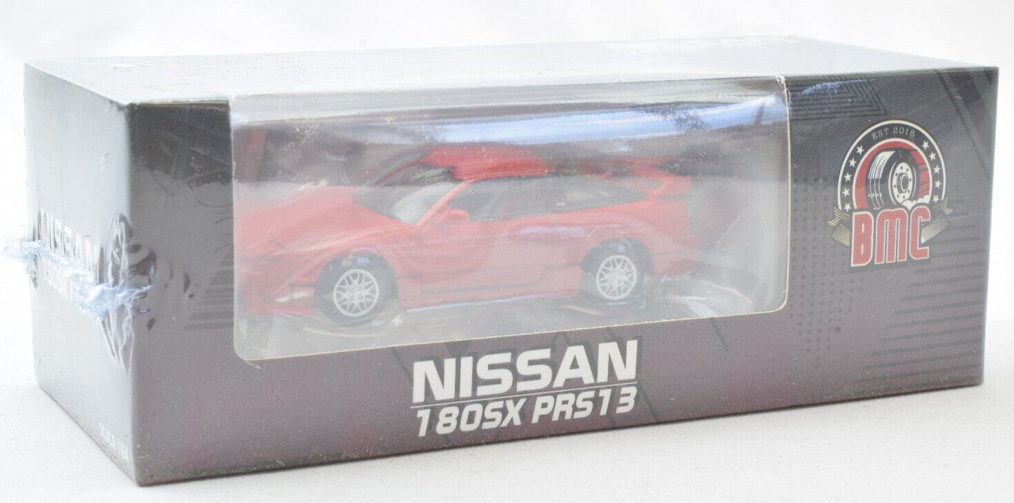 BM Creations Nissan 180SX PRS13 – Red – LHD 1:64 Scale Diecast Car 64B0306