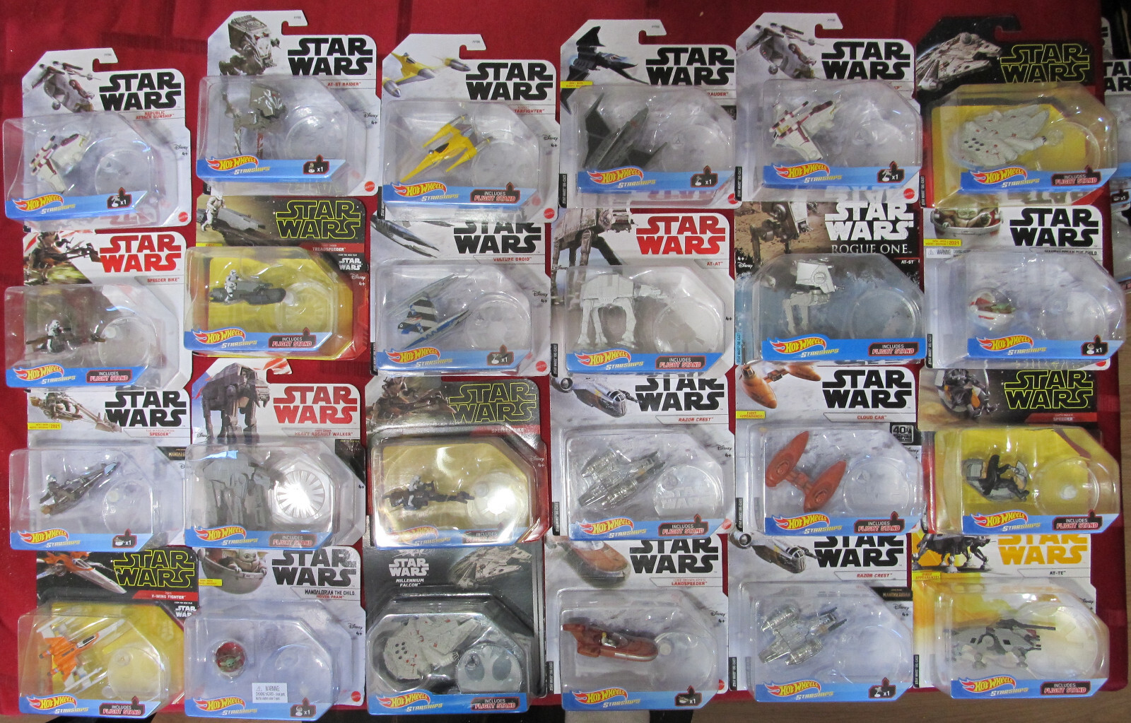STAR WARS HOT WHEELS STARSHIPS Various Mattel Ships Mandalorian Original Trilogy