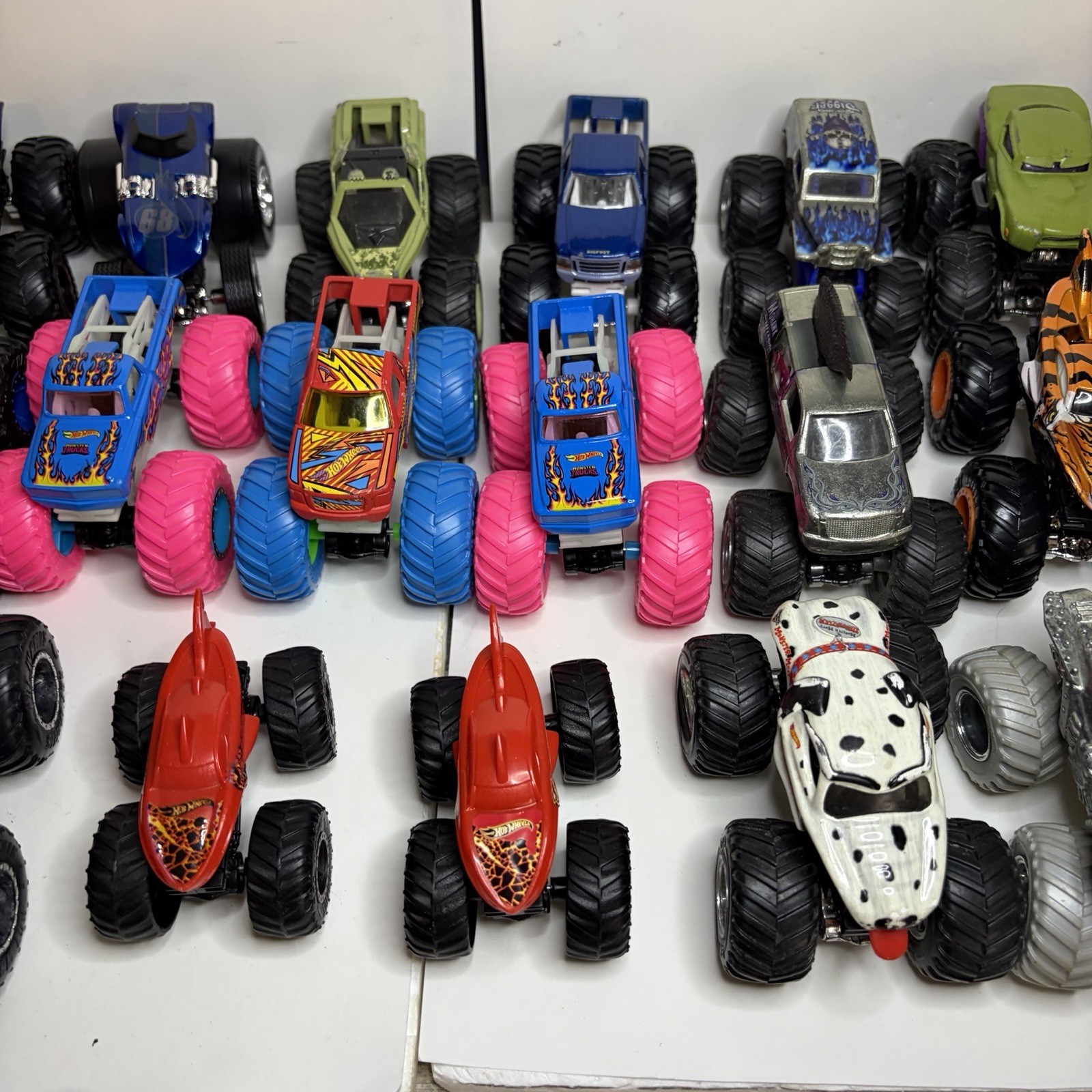 Lot of 24 Hot Wheels Monster Trucks 1:64 Scale Diecast Mixed Variety Collection