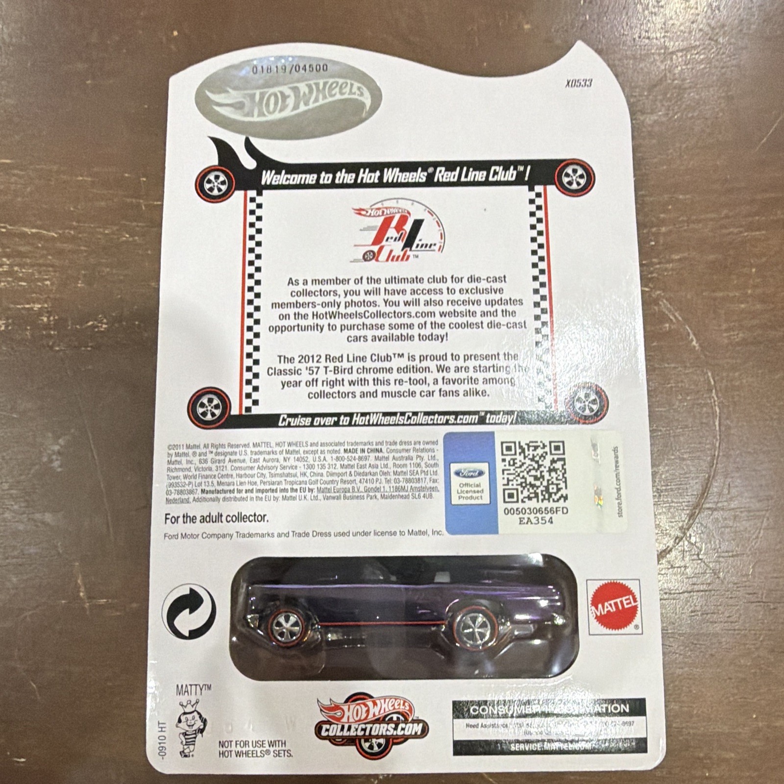 Hot Wheels RLC Exclusive Lot of 2 Chrome ’57 Ford T-Bird 1:64 (Read Description)