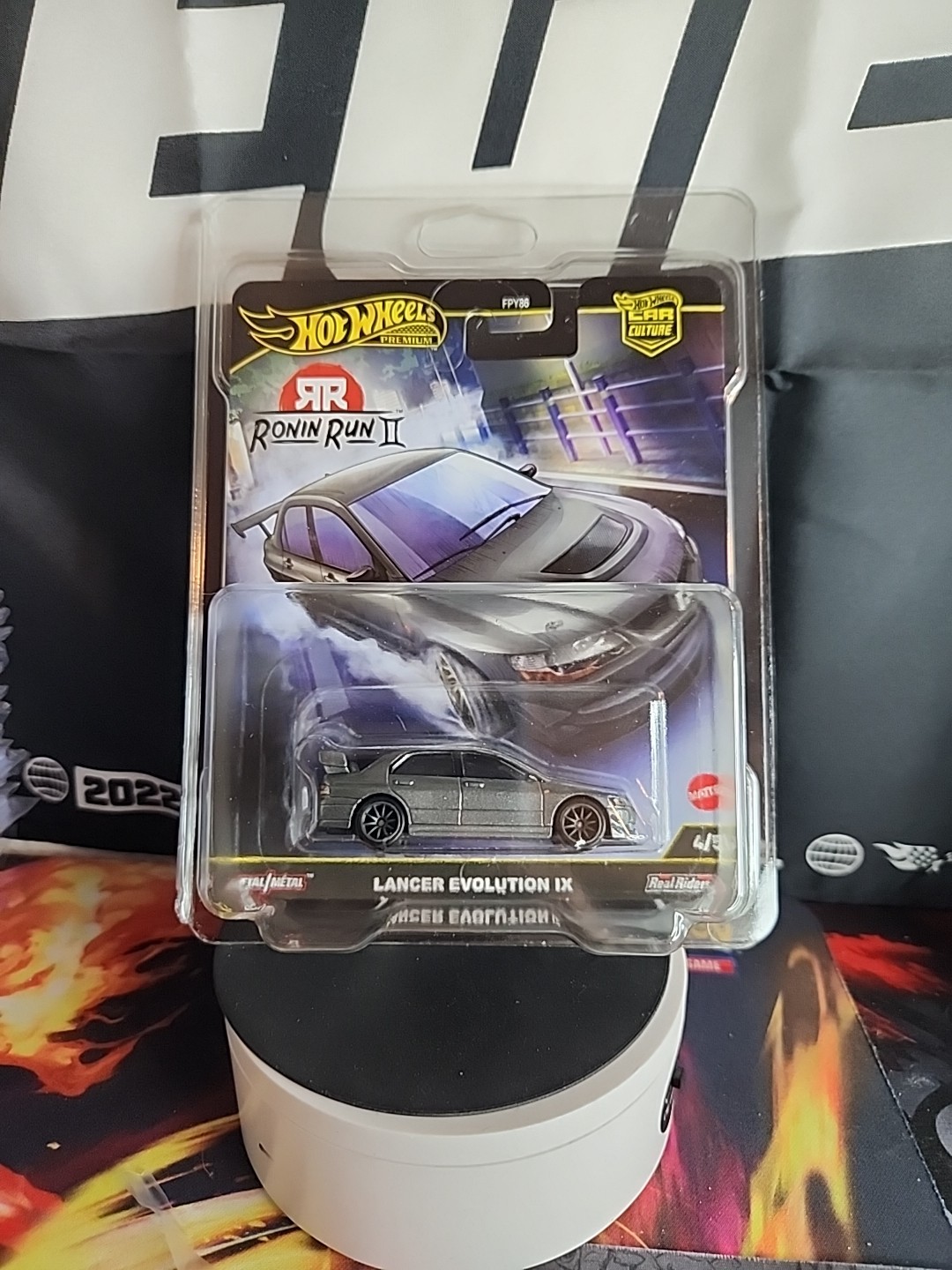 HOT WHEELS PREMIUM RONIN RUN 2 MITSUBISHI LANCER EVOLUTION IX W/ CASE PROTECTOR