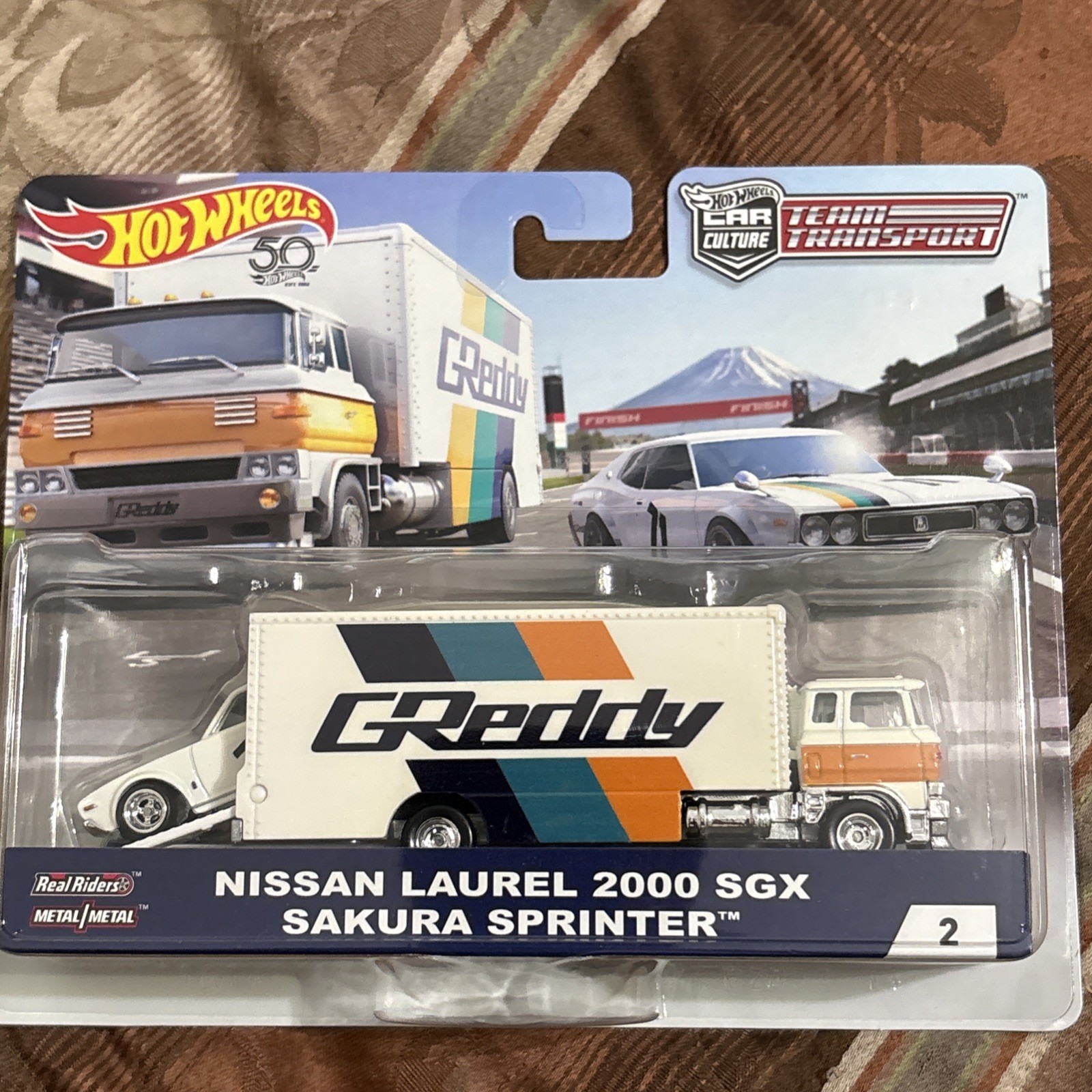 Hot Wheels Car Culture Team Transport Nissan Laurel 2000 SGX Sakura Sprinter # 2