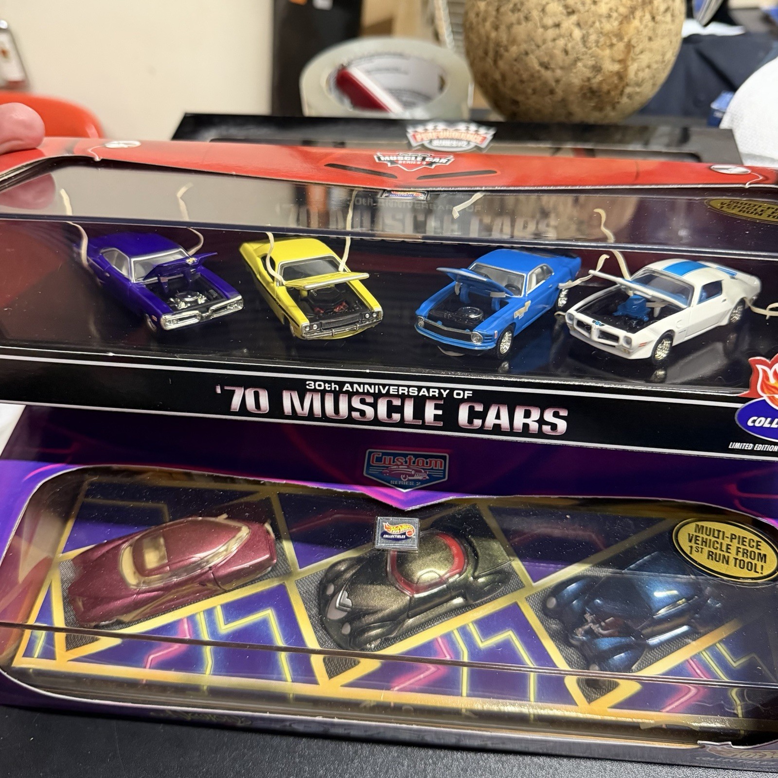 Lot (4) Hot Wheels Collectibles Sets Gone 60 Seconds Lowboyz Muscle Fire Workz