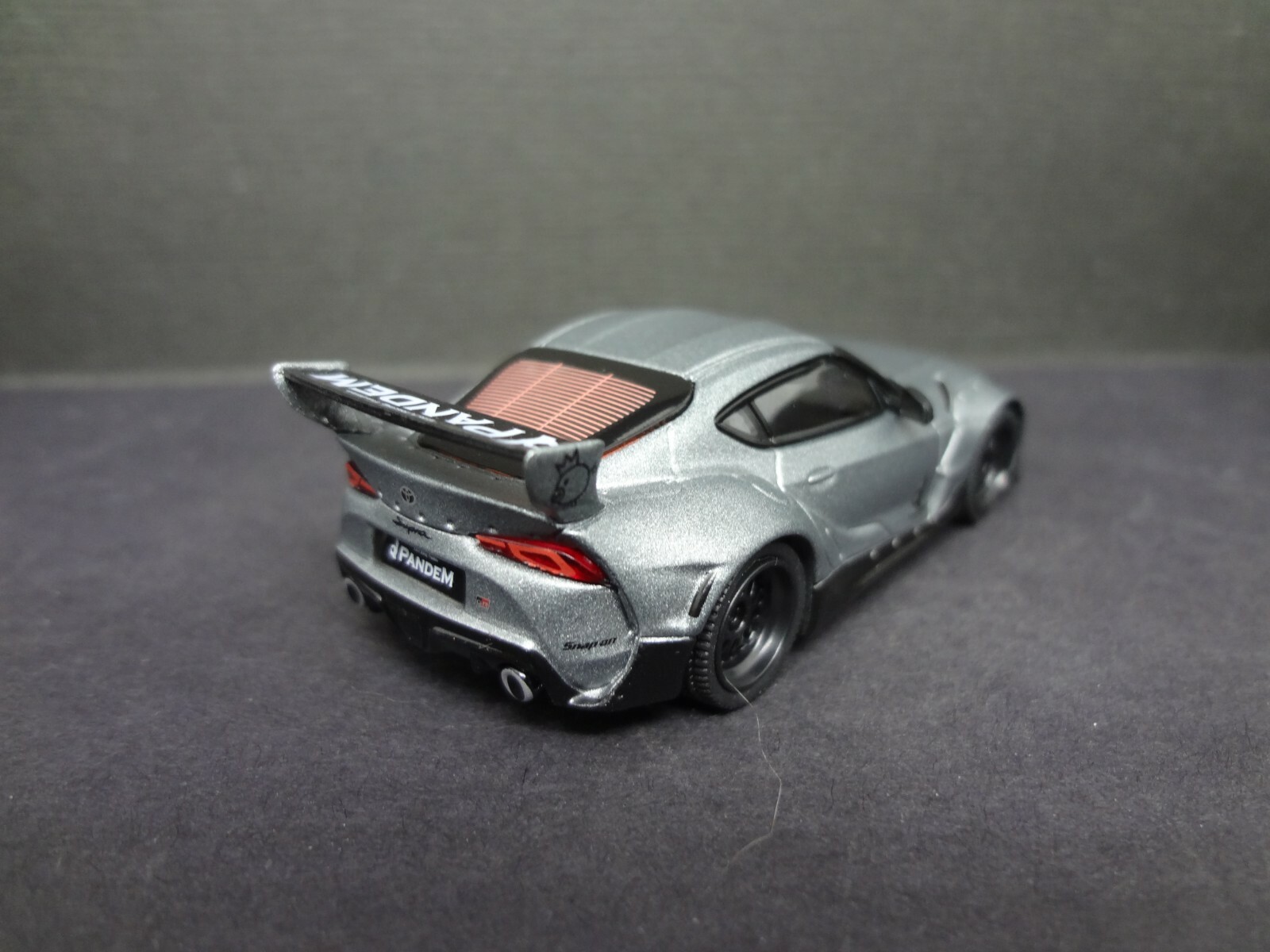 Mini GT Pandem Toyota GR SUPRA V1.0 matte grey 1:64 loose with box