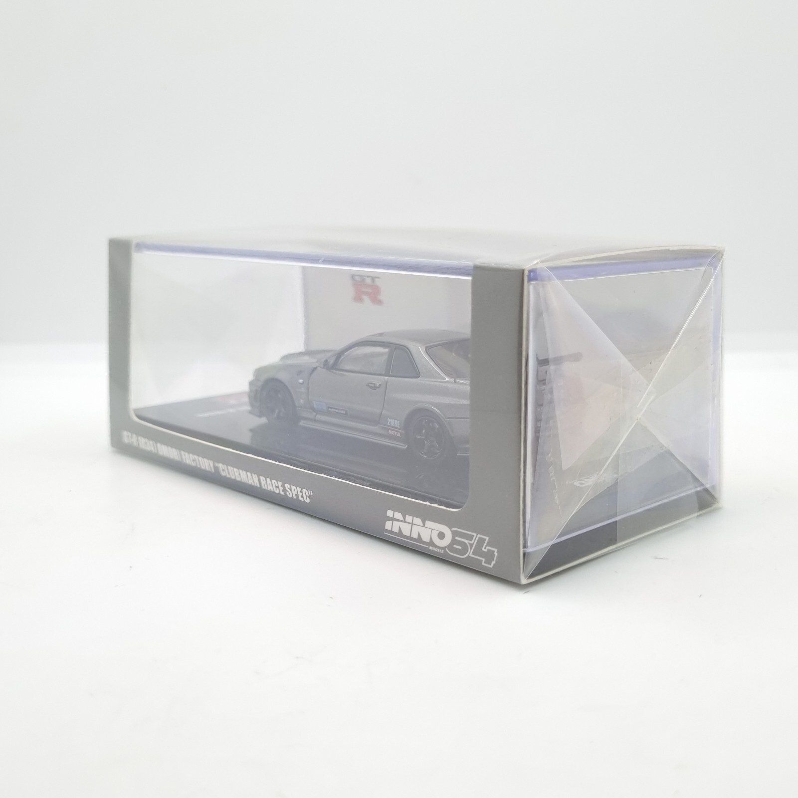 INNO64 NISSAN SKYLINE GT-R R34 OMORI FACTORY CLUBMAN RACE SPEC SEALED