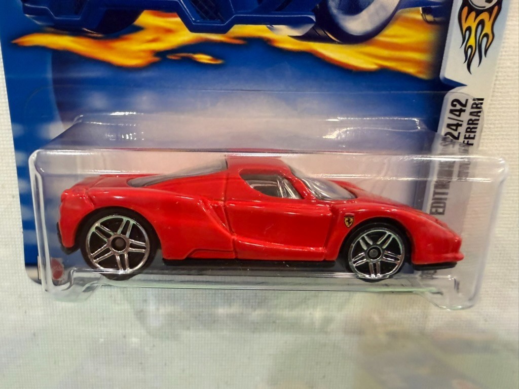 Hot Wheels 2003 First Editions Enzo Ferrari In Protector #24/42 Collector #036