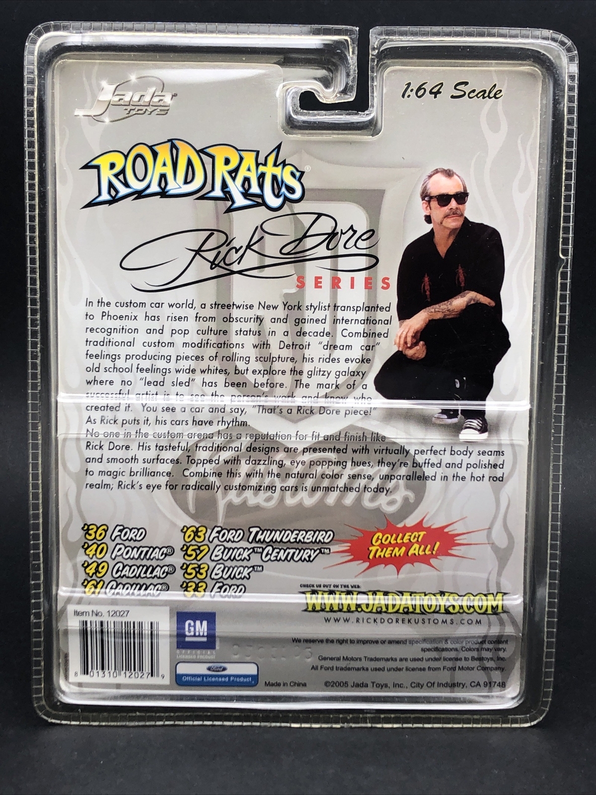 Jada Road Rats Rick Dore Series 1933 33 Ford Gold Diecast Rubber Tires 1/64