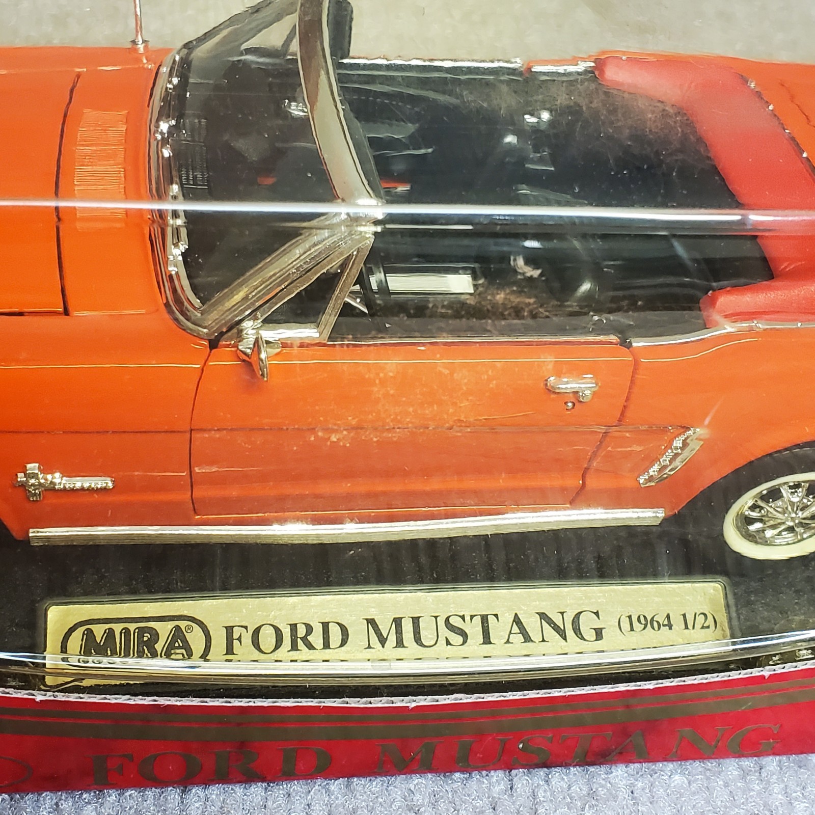 1964 1/2 Mira Golden Line Diecast Ford Mustang Convertible 1:18 NOS In Box