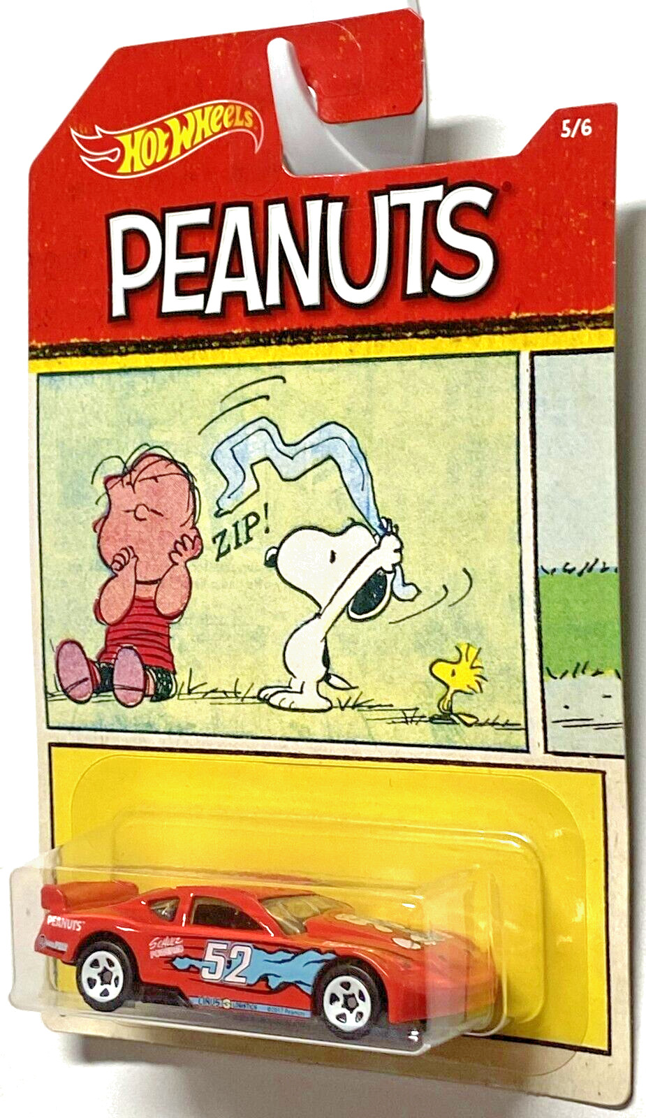 Hot Wheels CIRCLE TRACKER Peanuts Snoopy Linus #5/6 IN PROTECTOR