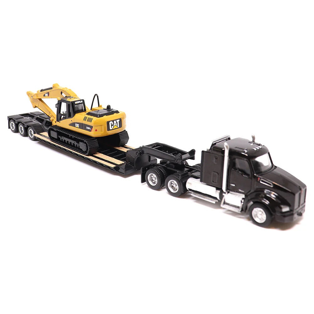Diecast Masters Kenworth T880s Tractor Trailer & CAT 320D L Excavator 1:87 84420