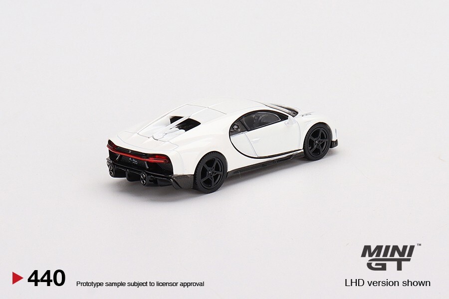 Mini GT 1:64 Bugatti Chiron Super Sport White Diecast Model Car MGT00440