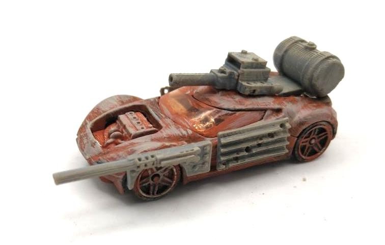 Custom Mad Max Zombie War Wasteland Road Warrior Truck 1/64 Hot Wheels Vehicle