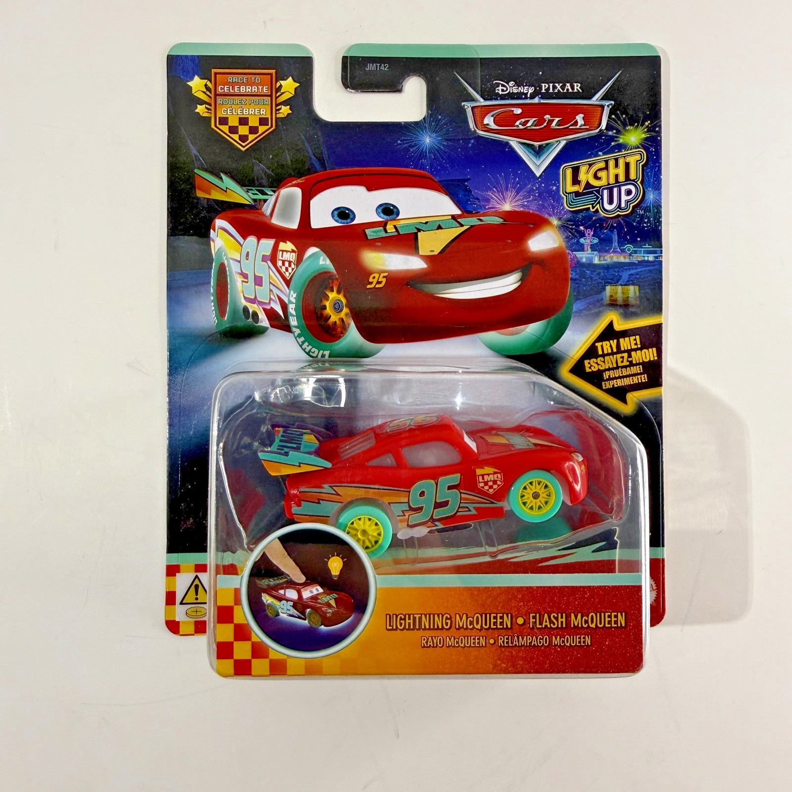 Disney Pixar Cars Light Up Lightning McQueen Race To Celebrate Mattel New 2026