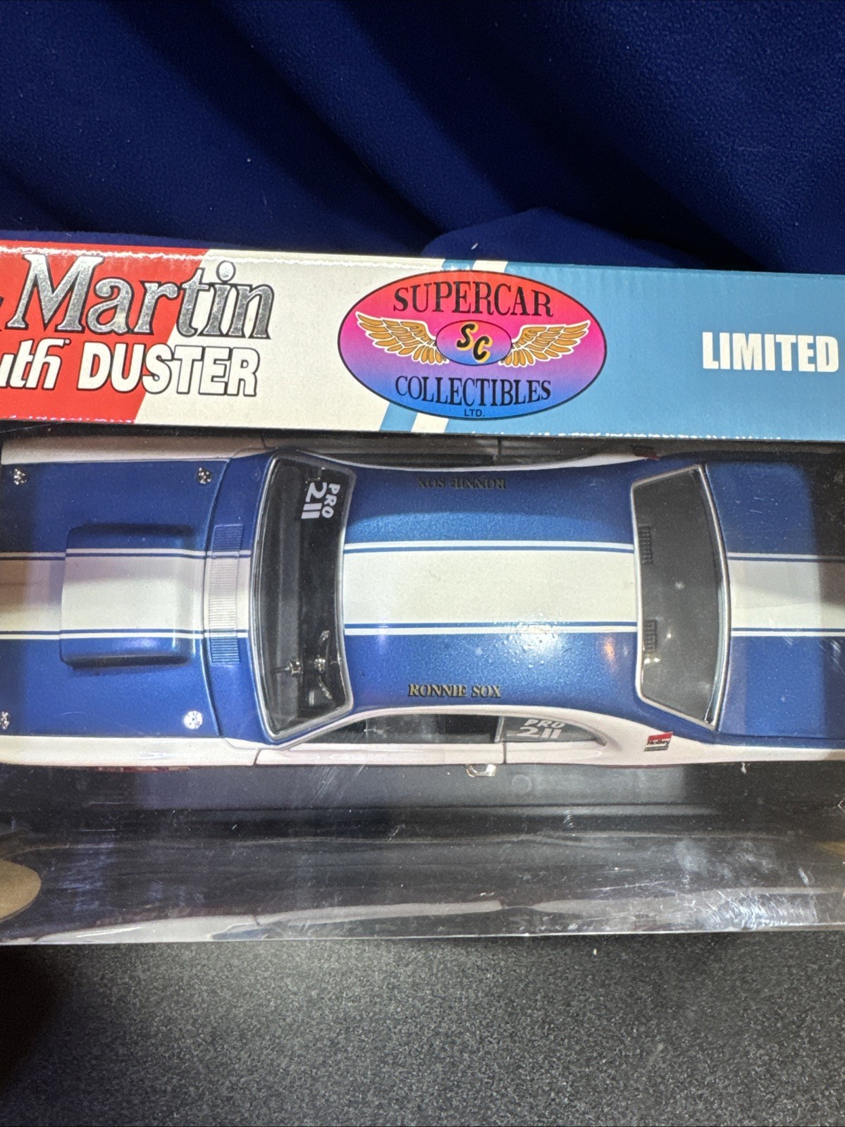 RARE 1/18 Ertl 1970 Plymouth Duster Sox and Martin by Supercar Collectibles