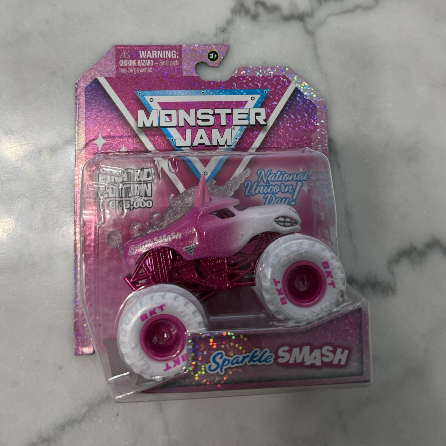 Spin Master Monster Jam Sparkle Smash National Unicorn Day Limited 1:64 Diecast