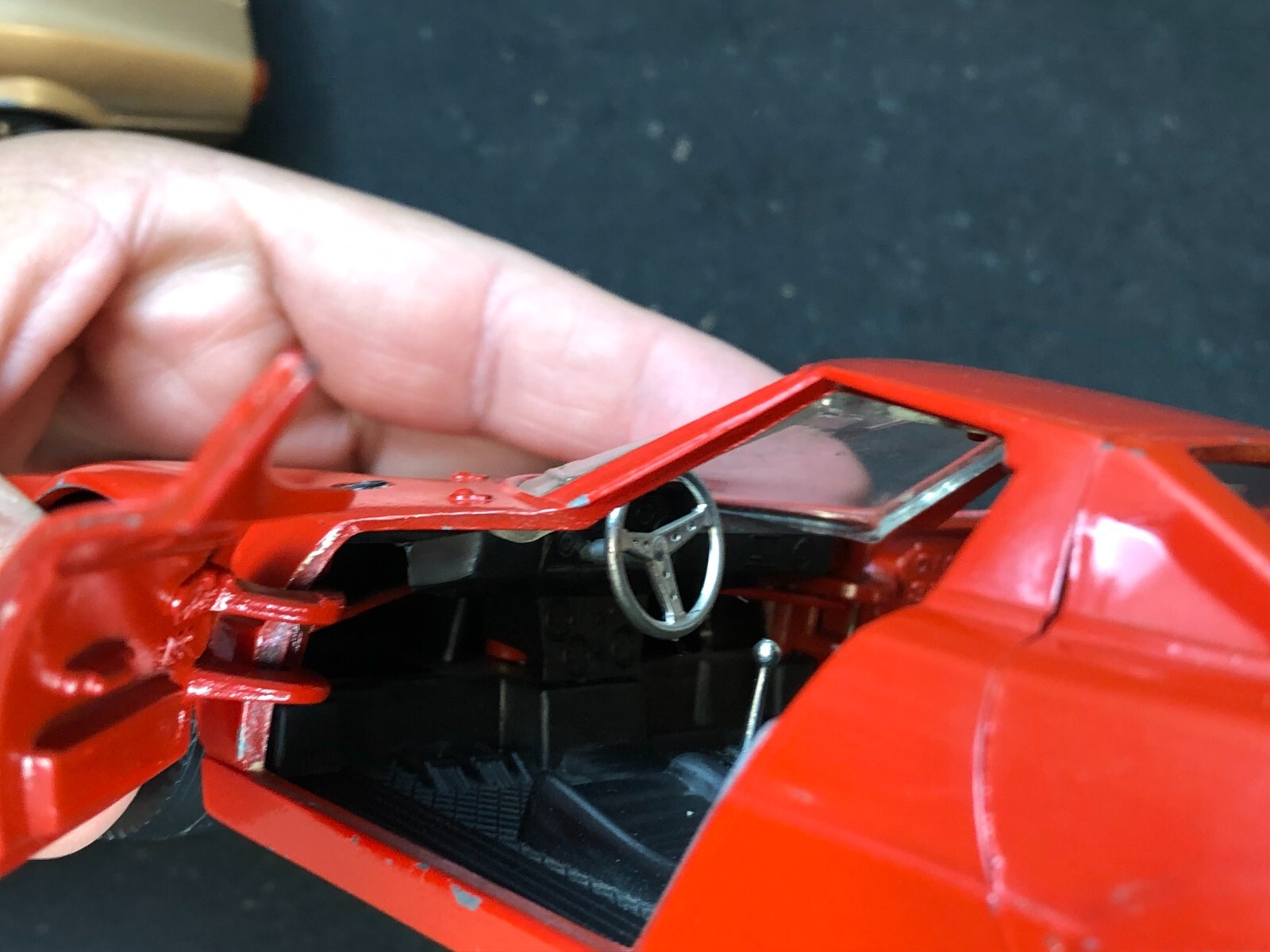 2 – Imperfect MARTOYS ITALY 1:24 Diecast RED/COPPER LANCIA STRATOS #0108 No Box
