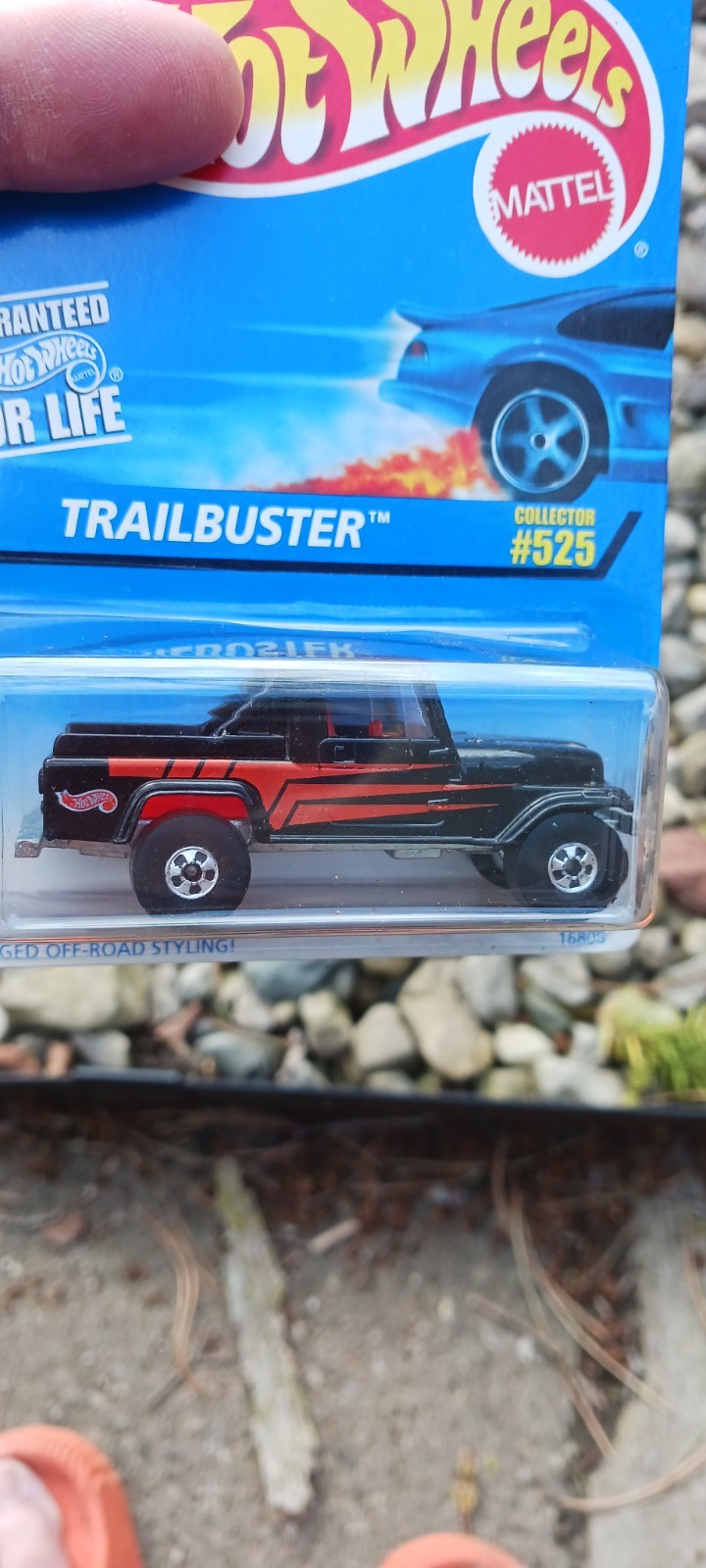 Hot Wheels N.I.P. new in package 1997 TRAILBUSTER JEEP #525 H.t.f. Mattel Rare