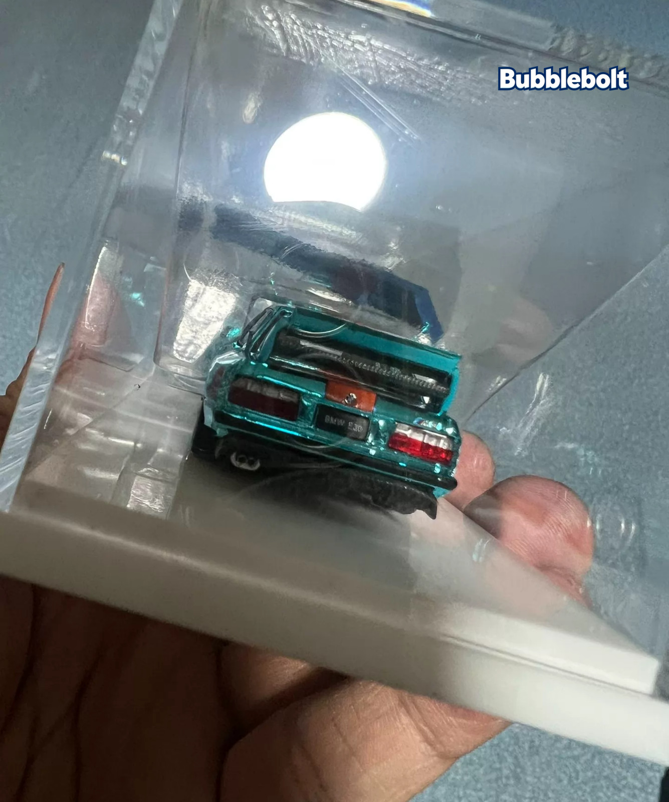 Chase! DK 1:64 Plating Blue Gulf M3 E30 Coupe Open Sports Diecast Model Car