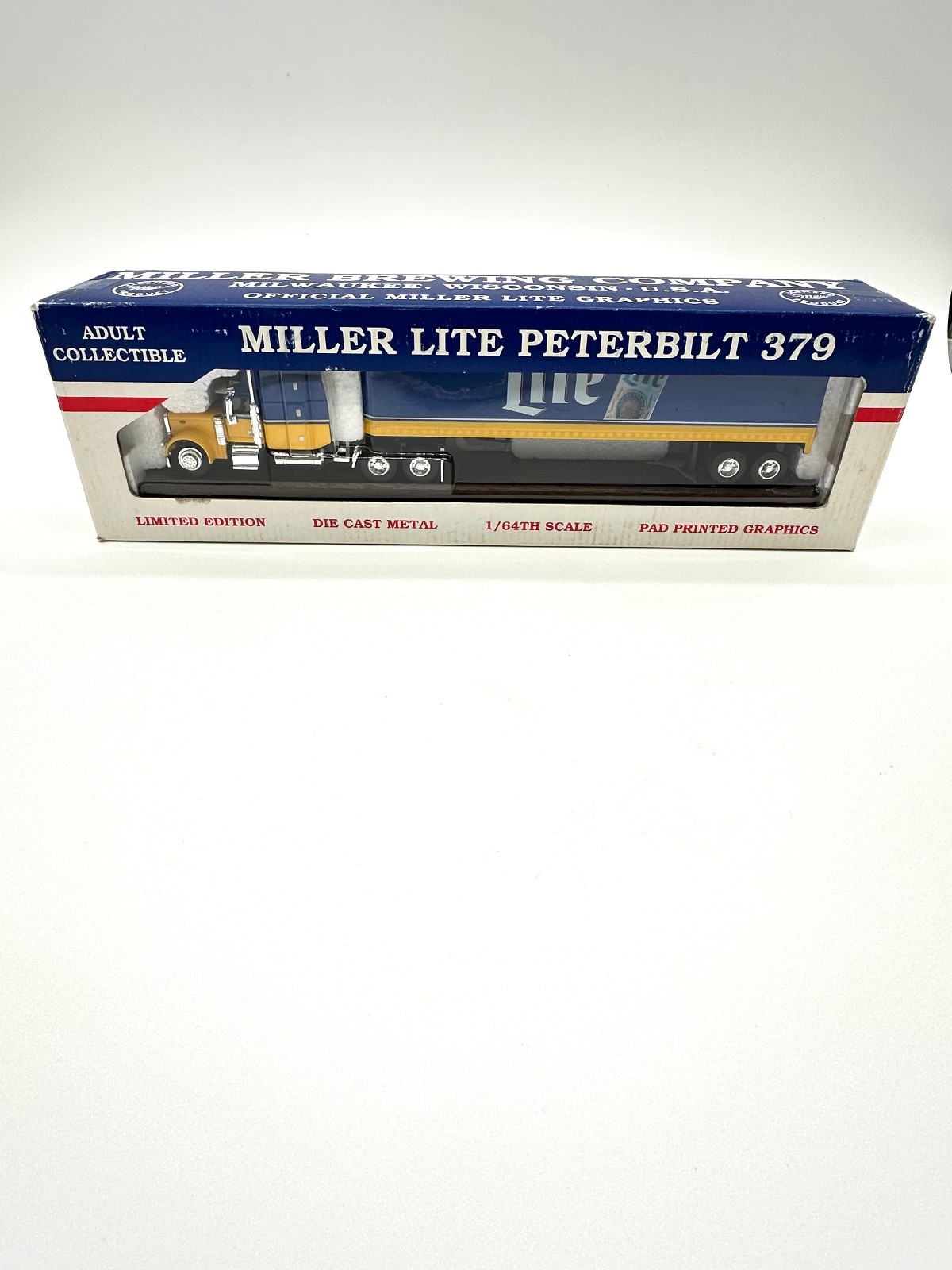 Miller Lite Peterbilt 379 Semi By SpecCast 1/64th Scale