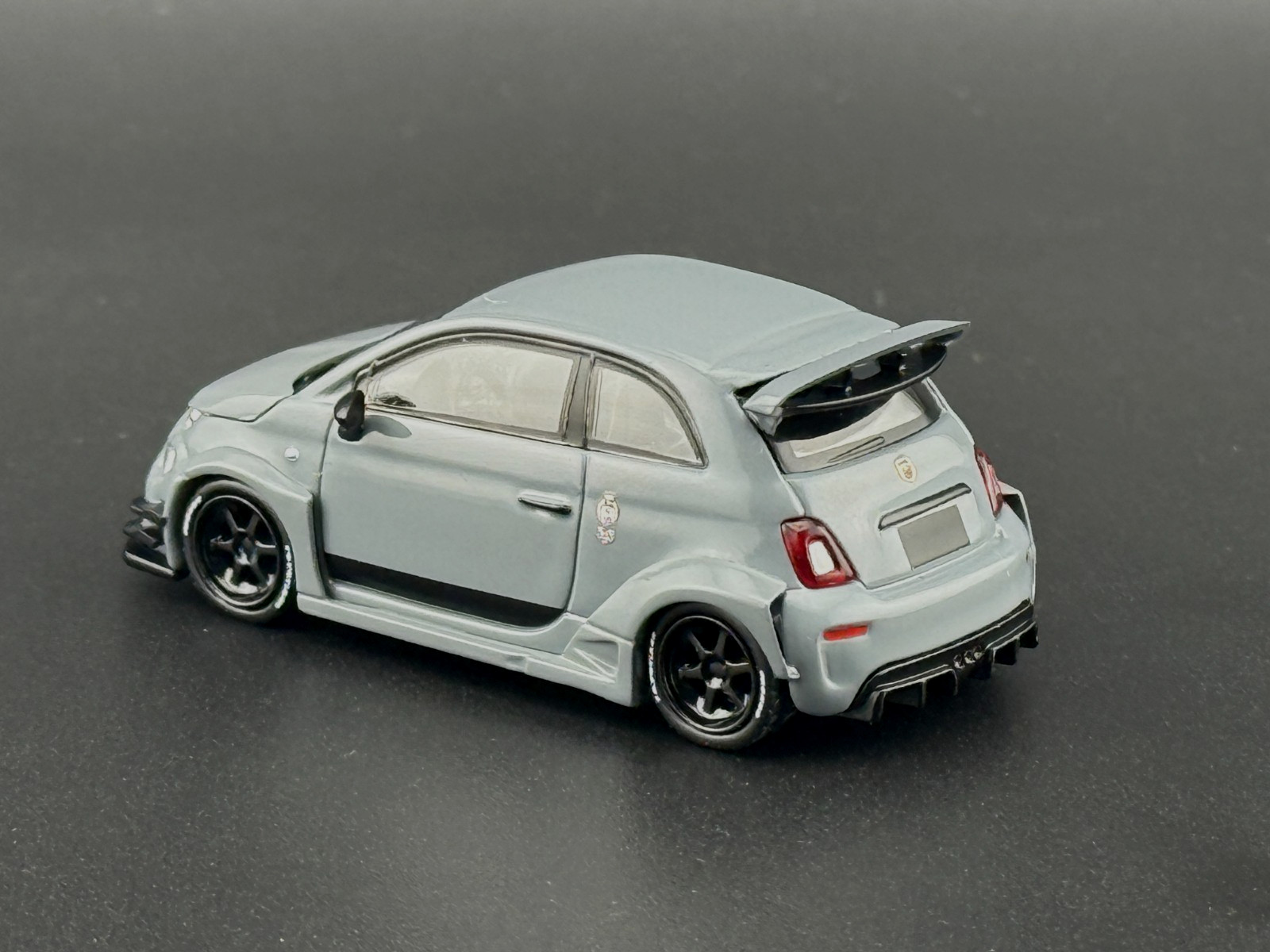 Mini GT Abarth 595 LB-WORKS x Abas Works Grey #995 1/64