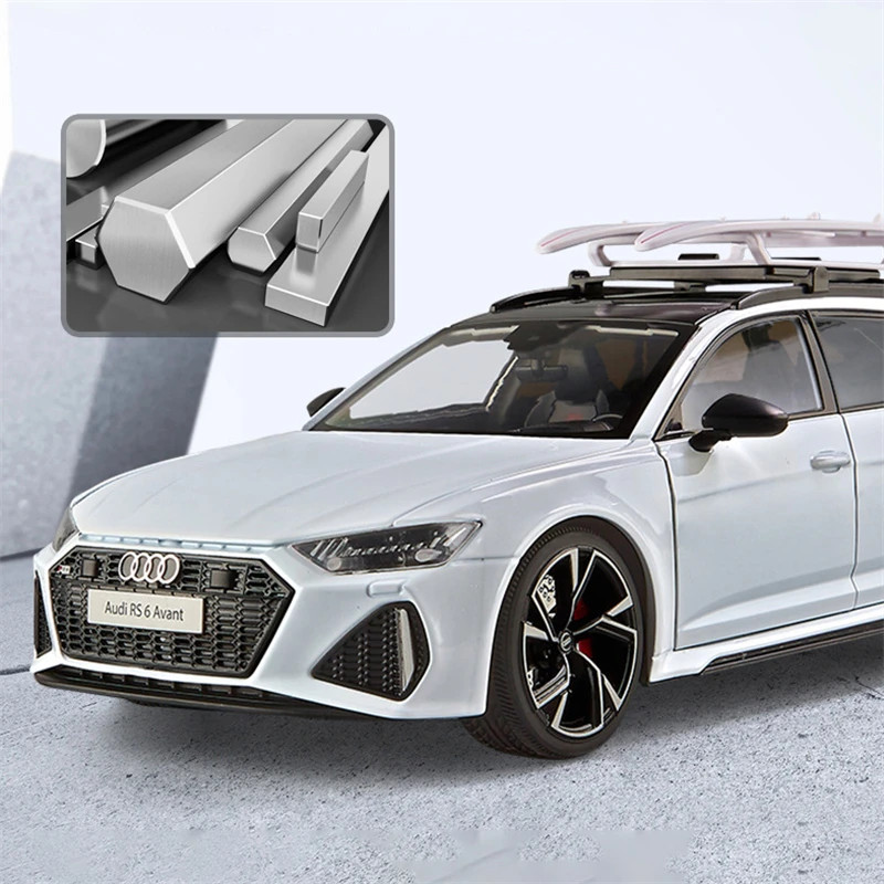 1:18Audi RS6 Avant Station Wagon Alloy Car Model Diecasts Metal Sports Car Vehi
