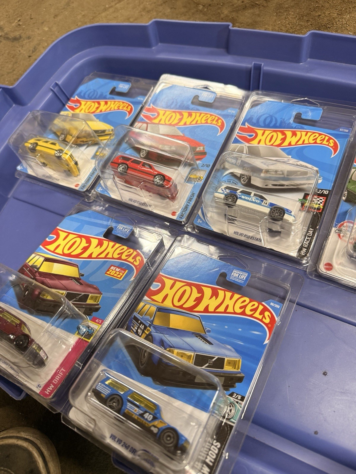 Hot Wheels Volvo Lot Of 6 In Protective Case