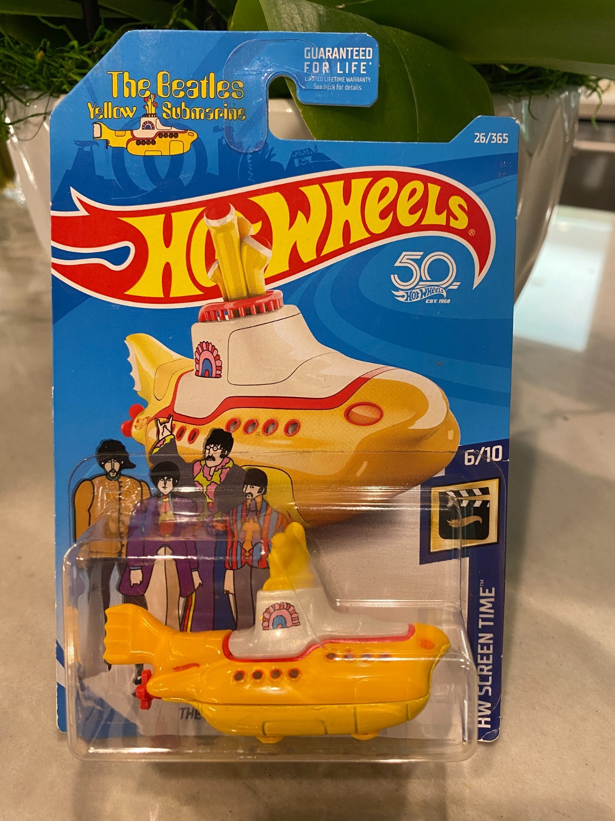 Hot Wheels 50th Anniversary The Beatles Yellow Submarine HW Screen Time #6/10