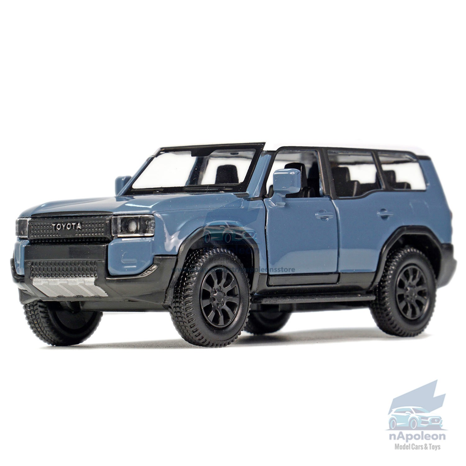 1/36 Toyota Land Cruiser 250 Model Car Diecast Toy Vehicle Gift Collection Blue