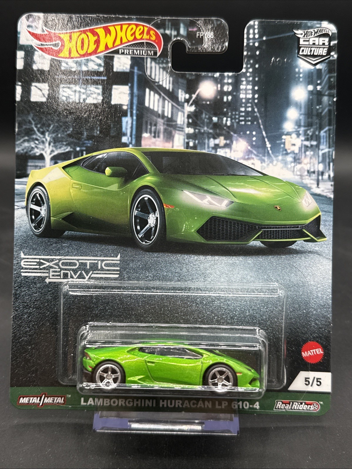 🐌2020 Hot Wheels Premium LAMBORGHINI HURACAN LP 610 4 green Exotic Envy 5/5 CAR
