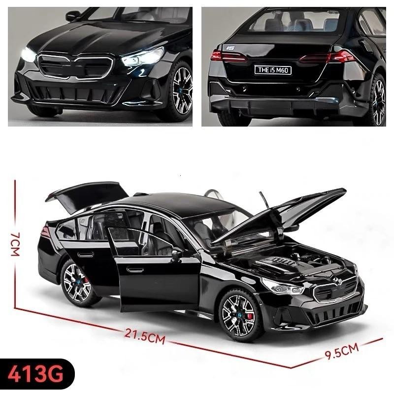 1:24 BMW I5 M60 Alloy Diecast Simulation Sound & Light Car Toy Collectible NEW