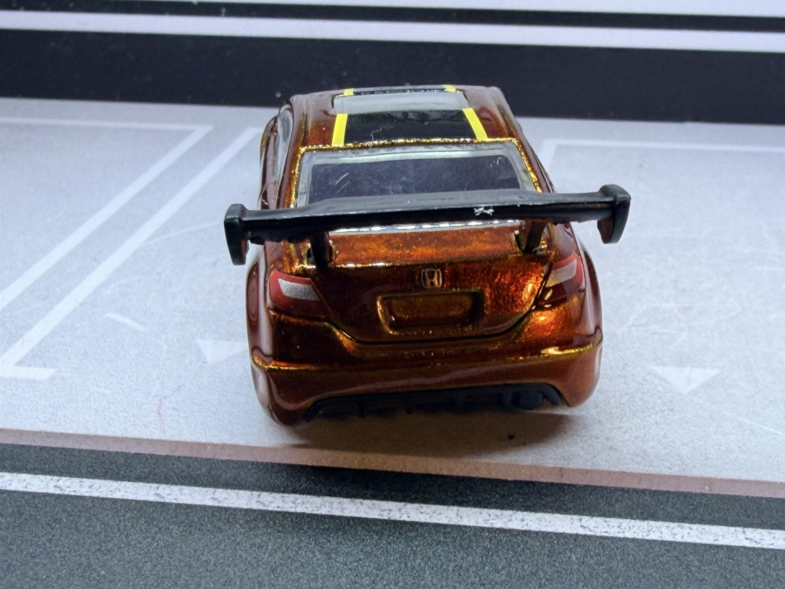 CUSTOM Orange 2006 Honda Civic Si • Real Riders 2025 Hot Wheels wheel swap
