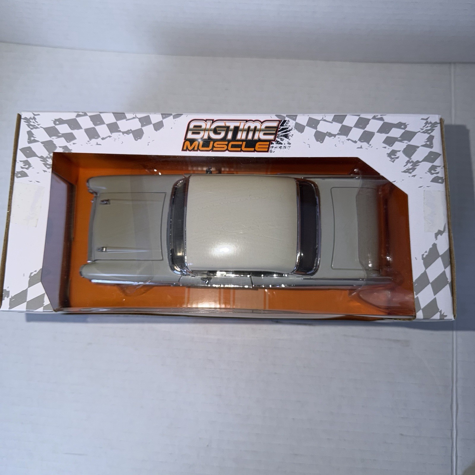 JADA BIGTIME MUSCLE 1957 Chevrolet Bel Air Hard Top 1:24 Grey w/ Flames NIB