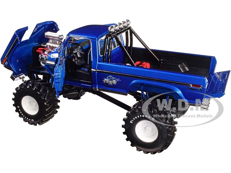 1974 FORD F-250 MONSTER TRUCK “MIDWEST 4 WHEEL DRIVE” 1/18 BY GREENLIGHT 13605