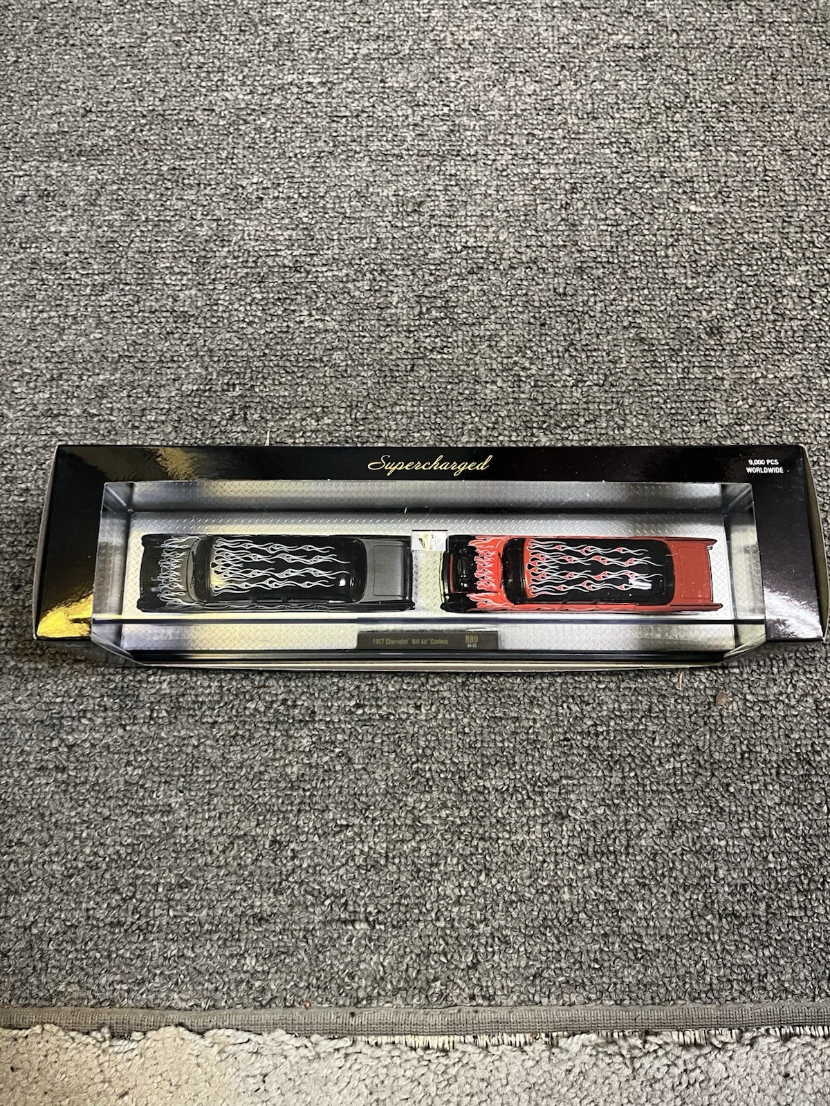 2024 M2 Machines Auto Haulers 1957 Chevrolet Bel Air Custom Limousine Set Mint!!