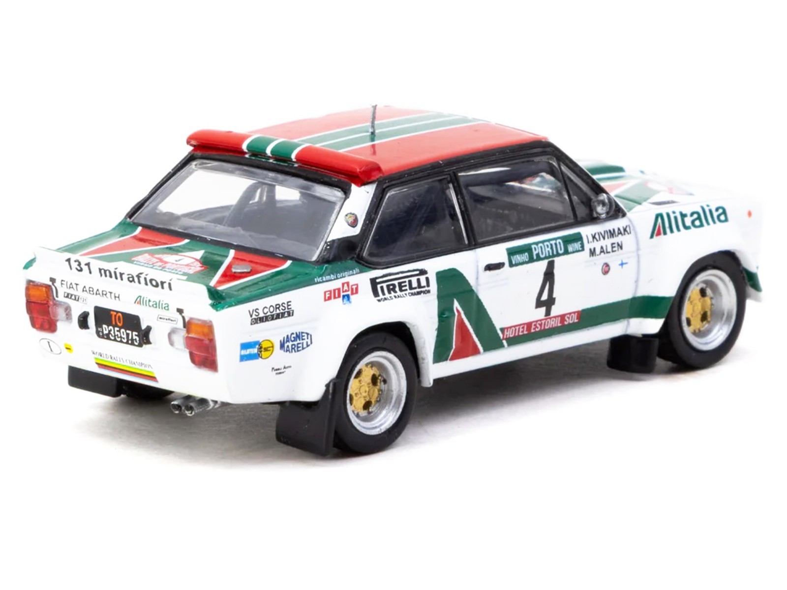 FIAT 131 ABARTH RALLY #4 WINNER RALLYE PORTUGAL 1978 1/64 TARMAC T64-094-78RP04