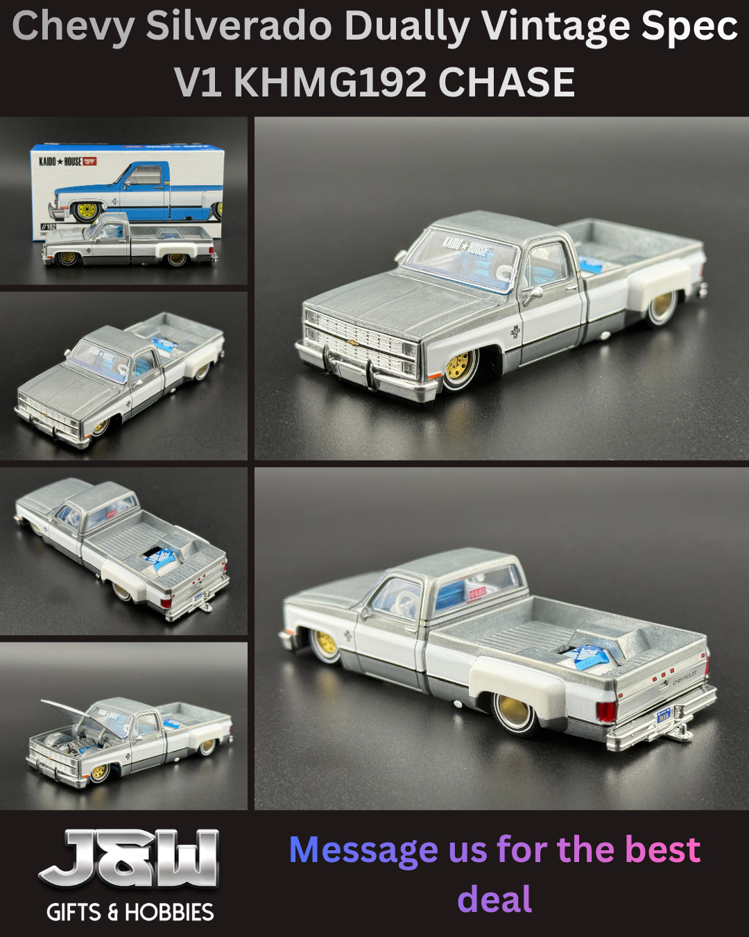 Kaido House x Mini GT Chevy Silverado Dually Vintage Spec V1 #192 1/64 CHASE