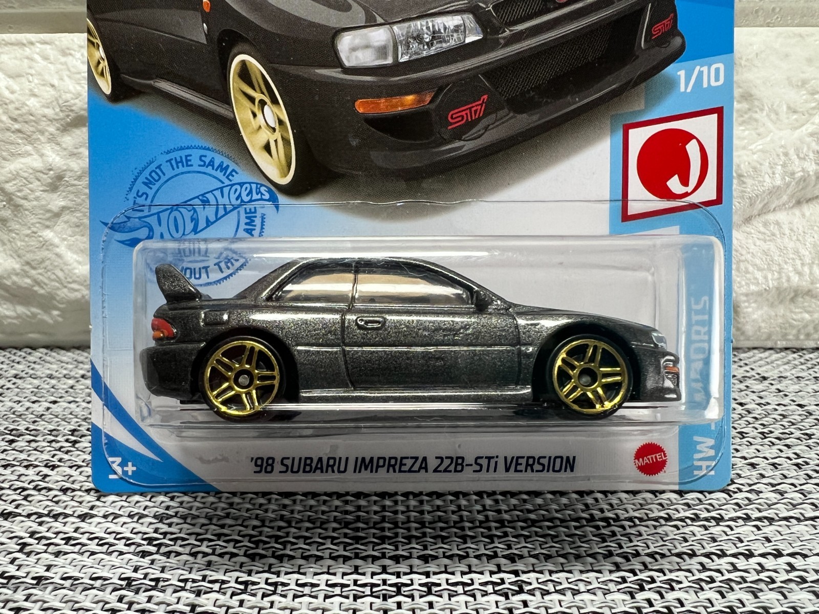 Hot Wheels HW J-Imports 1/10 ’98 Subaru Impreza 22B-STi Version 124/250 Gray