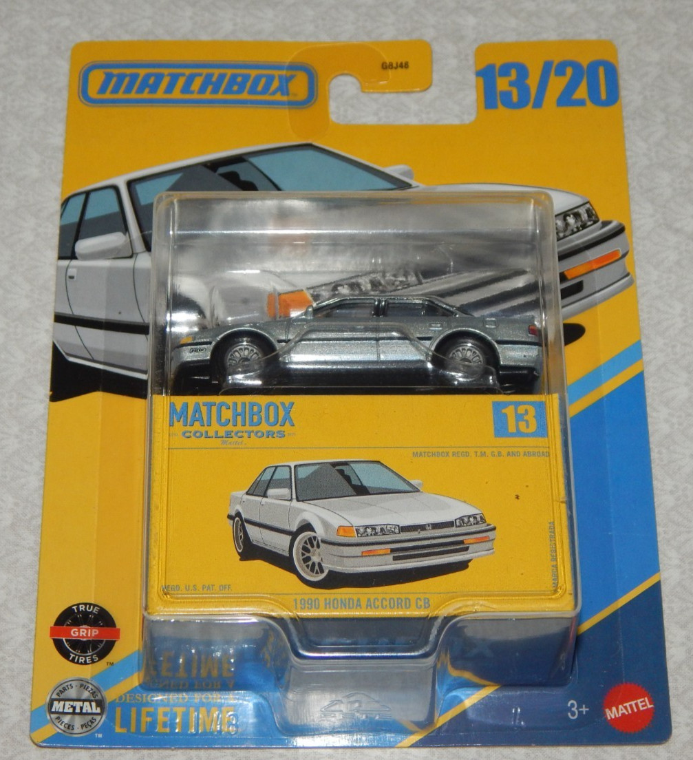 Matchbox Collectors 1990 Honda Accord CB ~ Silver ~ 2024 ~ NEW