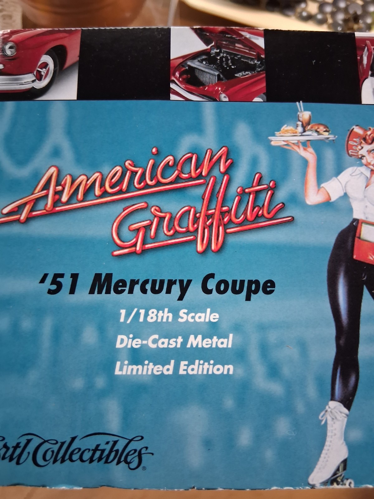 American Muscle 1951 Mercury Coupe American Graffiti 1:18 Diecast Car NIB