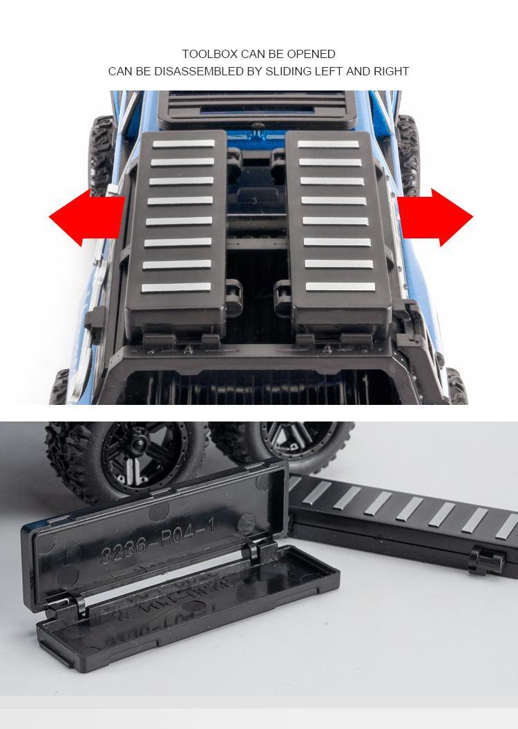 1:32 Dodge Ram 1500 Trx 6*6 Warlord Alloy Diecast Model Car with Sound & Light