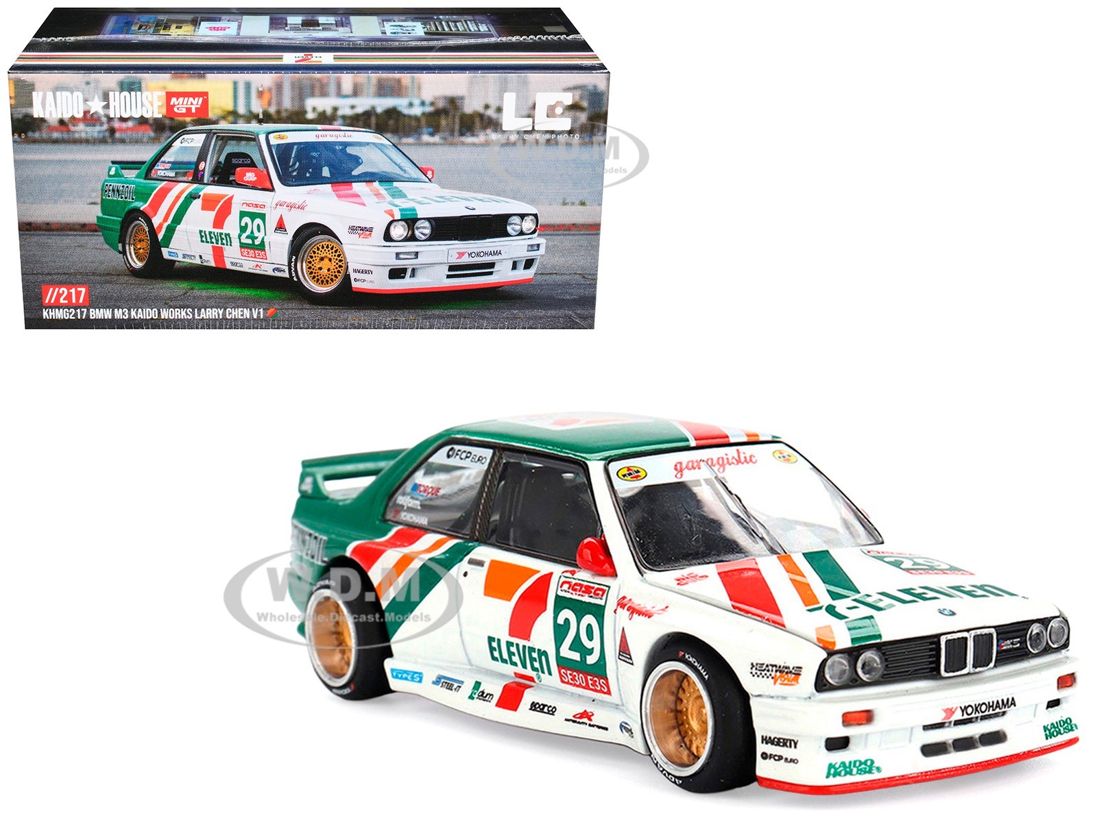 BMW M3 “KAIDO WORKS LARRY CHEN V1” #29 “KAIDO HOUSE” 1/64 BY MINI GT KHMG217