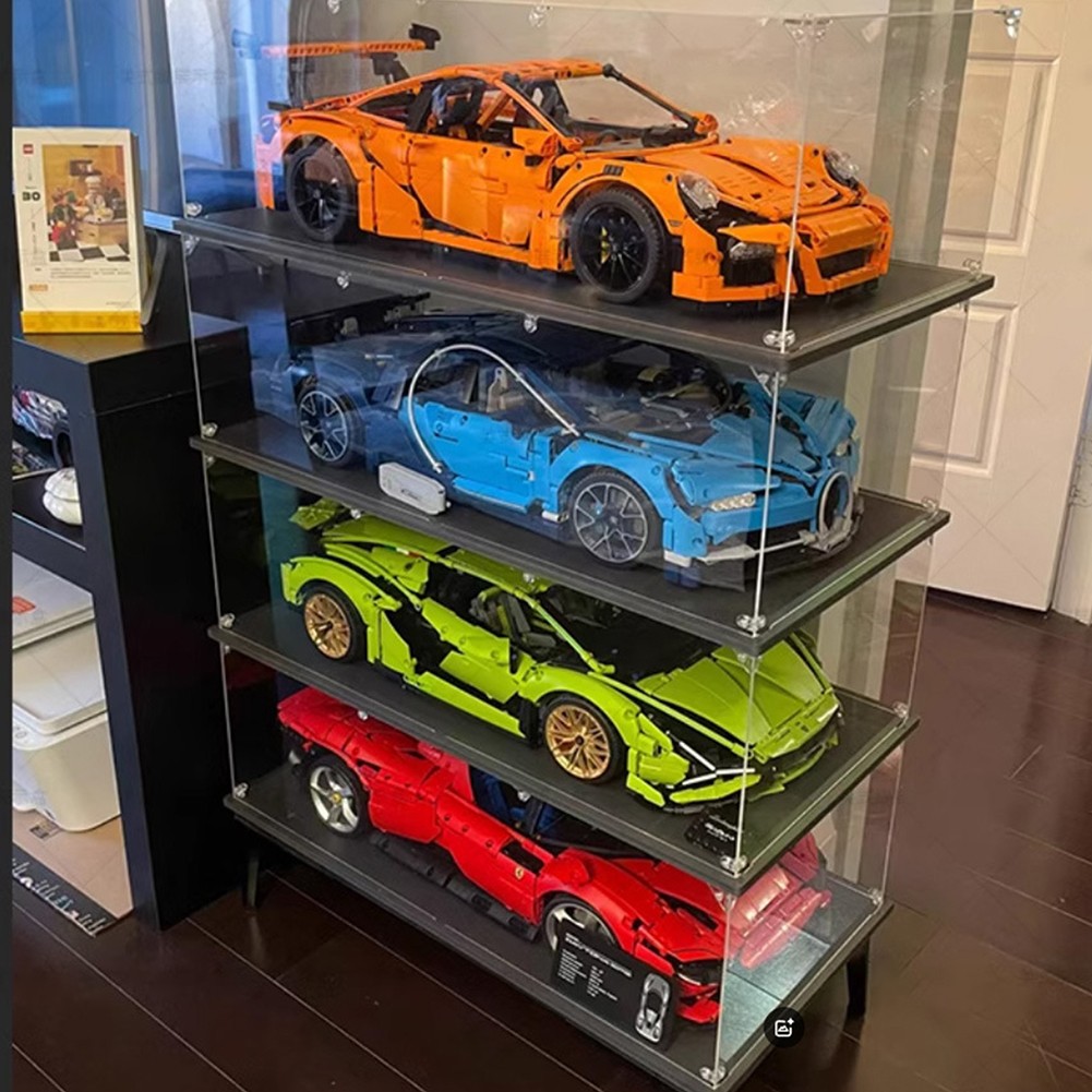 1:32 Acrylic Display Case Model Cars Show Box Transparent Dust Proof Stand