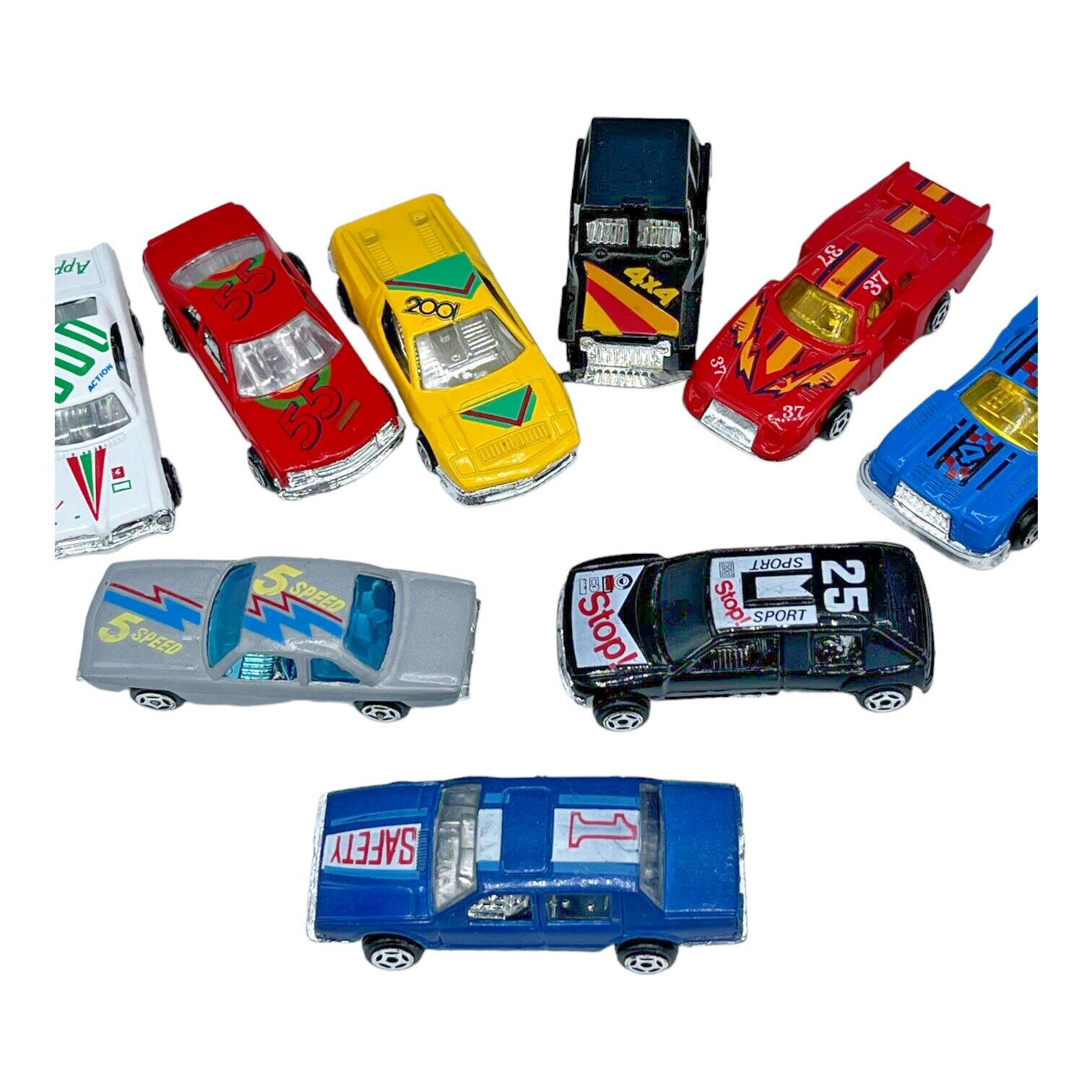 Lot of 13 Vintage Unbranded Toy Cars Winner 5 Speed Stop & Other Tampos China